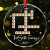 Sending Love And Comfort During This Time - Family Personalized Custom Circle Glass Ornament - New Arrival, Christmas Gift For Family Members AMZ