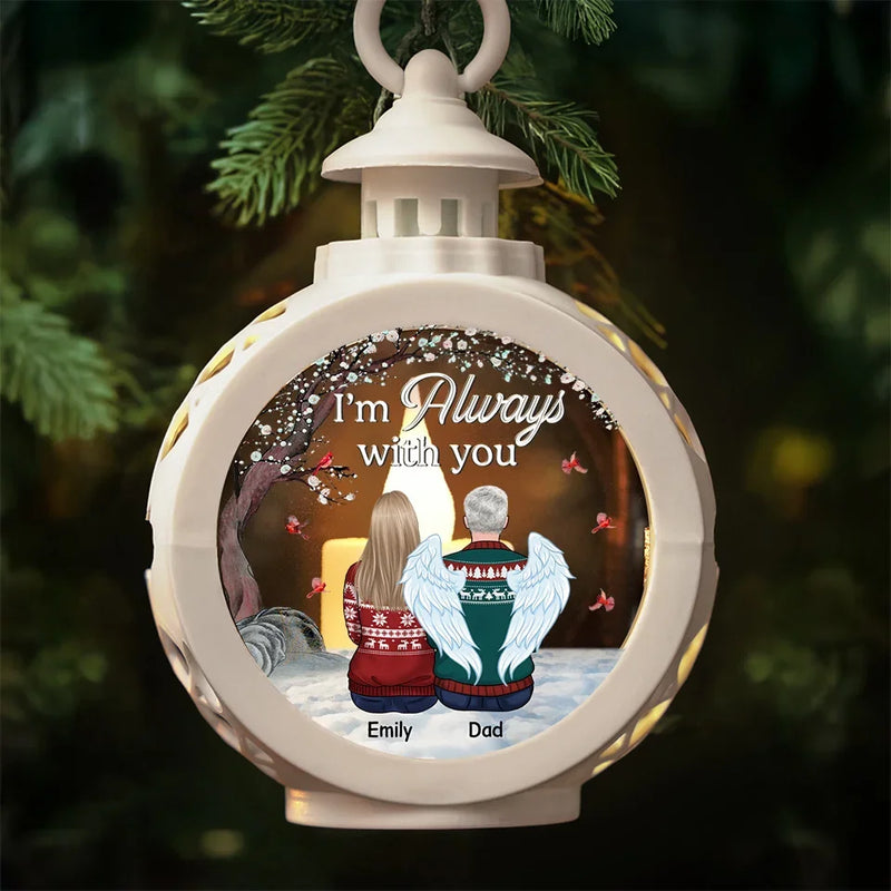 Your Life Was A Blessing, Love You Forever - Memorial Personalized Custom Candlelight Lantern Ornament - Sympathy Gift, Christmas Gift For Family Members