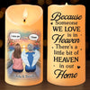 Remembered With A Smile - Memorial Personalized Custom LED Candle - Sympathy Gift, Christmas Gift For Family Members