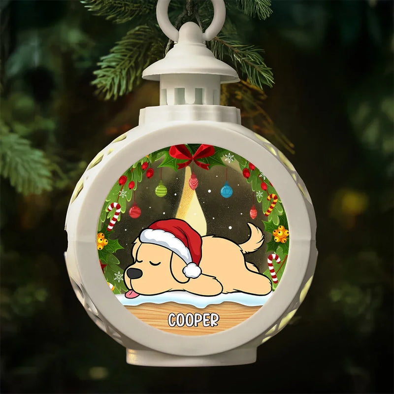 My Pet Is On The Nice List - Dog & Cat Personalized Custom Candlelight Lantern Ornament - Christmas Gift For Pet Owners, Pet Lovers