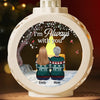Your Life Was A Blessing, Love You Forever - Memorial Personalized Custom Candlelight Lantern Ornament - Sympathy Gift, Christmas Gift For Family Members