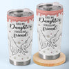 A Mother’s Love Is Forever - Family Personalized Custom 3D Inflated Effect Printed Tumbler - Gift For Mom, Daughter