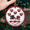 Grandma, The Way You Loved Me Will Live On In My Heart Forever - Family Personalized Custom 3D Inflated Effect Printed Ornament - Ceramic Round Shaped - Christmas Gift For Grandma, Grandpa