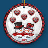 Grandma, The Way You Loved Me Will Live On In My Heart Forever - Family Personalized Custom 3D Inflated Effect Printed Ornament - Ceramic Round Shaped - Christmas Gift For Grandma, Grandpa