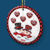 Grandma, The Way You Loved Me Will Live On In My Heart Forever - Family Personalized Custom 3D Inflated Effect Printed Ornament - Ceramic Round Shaped - Christmas Gift For Grandma, Grandpa