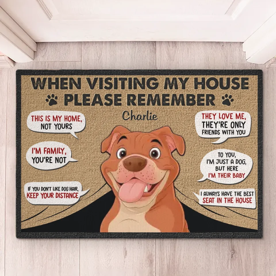 Entry Is Granted Only If My Furry Friends Approve - Dog Personalized Custom Home Decor Decorative Mat - House Warming Gift For Pet Owners, Pet Lovers