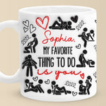 The Best Part Of My Day Is Spending It With You - Couple Personalized Custom 3D Inflated Effect Printed Mug - Christmas Gift For Husband Wife, Anniversary