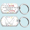 Bestie Vibes Only - Bestie Personalized Custom Keychain - Gift For Best Friends, BFF, Sisters