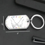Bestie Vibes Only - Bestie Personalized Custom Keychain - Gift For Best Friends, BFF, Sisters