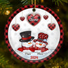 Grandma, The Way You Loved Me Will Live On In My Heart Forever - Family Personalized Custom 3D Inflated Effect Printed Ornament - Ceramic Round Shaped - Christmas Gift For Grandma, Grandpa