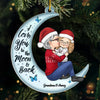 The Best Place To Sleep Is In A Grandmother’s Arms - Family Personalized Custom Ornament - Acrylic Custom Shaped - Christmas Gift For Grandma, Grandchild