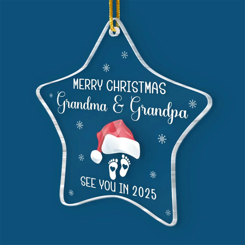 Our Tiny Miracle - Family Personalized Custom Ornament - Acrylic Custom Shaped - Christmas Gift For Family Members, Pregnancy