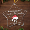 Our Tiny Miracle - Family Personalized Custom Ornament - Acrylic Custom Shaped - Christmas Gift For Family Members, Pregnancy