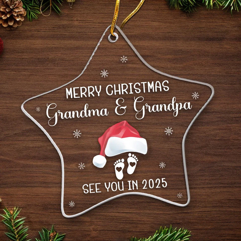 Our Tiny Miracle - Family Personalized Custom Ornament - Acrylic Custom Shaped - Christmas Gift For Family Members, Pregnancy