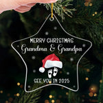 Our Tiny Miracle - Family Personalized Custom Ornament - Acrylic Custom Shaped - Christmas Gift For Family Members, Pregnancy