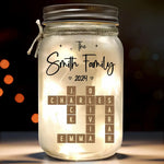 Family Is Where Love Is Endless - Family Personalized Custom Mason Jar Light - Christmas Gift For Family Members