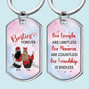 Our Friendship Is Endless - Bestie Personalized Custom Keychain - Gift For Best Friends, BFF, Sisters