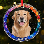 Custom Pet Photo Christmas Gifts - Personalized Glass Ornament