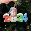 Custom Photo Tiny Hands, Tiny Feet, Big Christmas Love - Family Personalized Custom Ornament - Acrylic Custom Shaped - Christmas Gift For Baby Kids, Newborn Baby