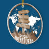 Travel Far And Make Memories That Last - Travel Personalized Custom Ornament - Acrylic Custom Shaped - Christmas Gift For Family Members, Gift For Adventure Travel Lovers