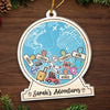 The Journey Itself Is My Home - Travel Personalized Custom Ornament - Acrylic Custom Shaped - Christmas Gift For Family Members, Gift For Adventure Travel Lovers