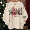 Grandma’s Love Shines Brightest At Christmas		- Family Personalized Custom Unisex Sweatshirt With Design On Sleeve - Christmas Gift For Mom, Grandma