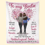 Custom Name Sister Gifts for Bestie - Personalized Blanket