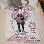 Custom Name Sister Gifts for Bestie - Personalized Blanket
