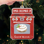 Custom Name Bun in the Oven Christmas Gifts for Expecting Parents - Personalized Ornament