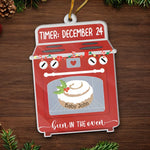 Custom Name Bun in the Oven Christmas Gifts for Expecting Parents - Personalized Ornament