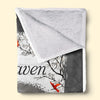 Custom Photo I'll Be Watching Over You From Heaven - Memorial Personalized Custom Blanket - Sympathy Gift, Christmas Gift For Family Members