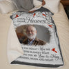 Custom Photo I'll Be Watching Over You From Heaven - Memorial Personalized Custom Blanket - Sympathy Gift, Christmas Gift For Family Members