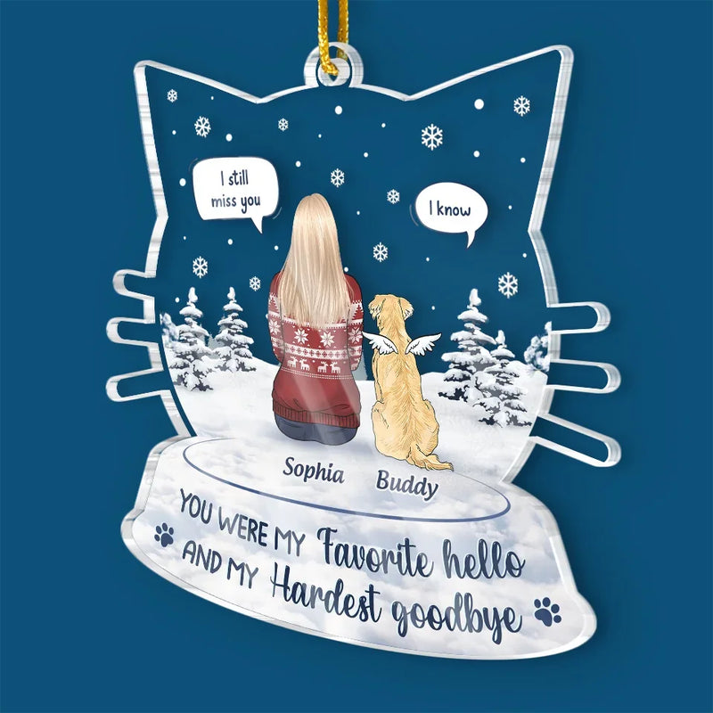 Their Lives May Have Been Brief, But Their Impact Is Everlasting - Memorial Personalized Custom Ornament - Acrylic Custom Shaped - Sympathy Gift, Christmas Gift For Pet Owners, Pet Lovers