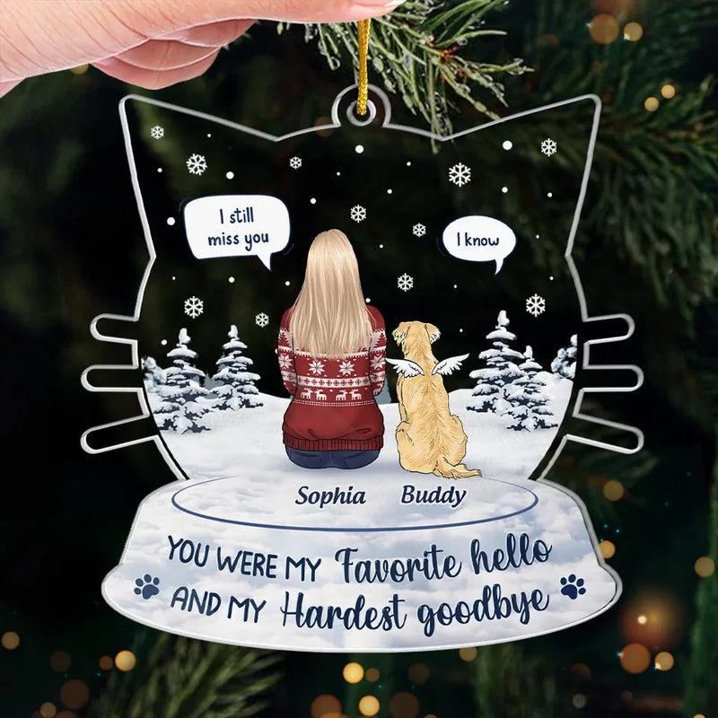 Their Lives May Have Been Brief, But Their Impact Is Everlasting - Memorial Personalized Custom Ornament - Acrylic Custom Shaped - Sympathy Gift, Christmas Gift For Pet Owners, Pet Lovers