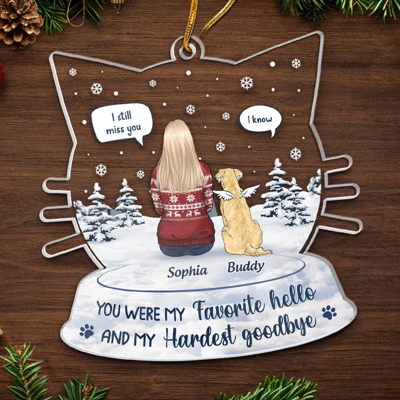 Their Lives May Have Been Brief, But Their Impact Is Everlasting - Memorial Personalized Custom Ornament - Acrylic Custom Shaped - Sympathy Gift, Christmas Gift For Pet Owners, Pet Lovers