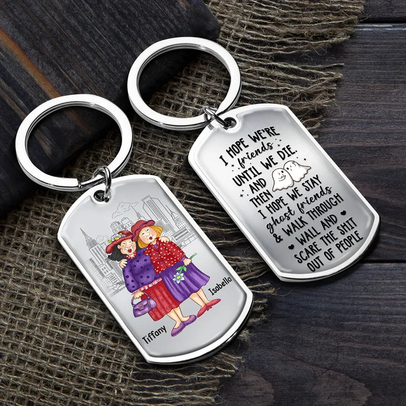 May Our Friendship Last A Lifetime And Beyond - Bestie Personalized Custom Keychain - Gift For Best Friends, BFF, Sisters