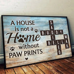 Paw Print Home Decor for Dog Lovers - Poster