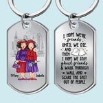 May Our Friendship Last A Lifetime And Beyond - Bestie Personalized Custom Keychain - Gift For Best Friends, BFF, Sisters