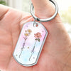 Blossoming Besties Forever - Bestie Personalized Custom Keychain - Gift For Best Friends, BFF, Sisters