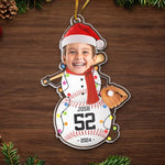 Custom Photo Play Like A Champion - Personalized Custom Ornament - Acrylic Custom Shaped - Christmas Gifts For Players, Team, Boys