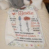 Bestie By My Side - Bestie Personalized Custom Blanket - Gift For Best Friends, BFF, Sisters