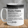 Professional Problem-Solving Ninja - Personalized Custom Color Changing Mug - Christmas Gift For Coworkers, Work Friends, Colleagues