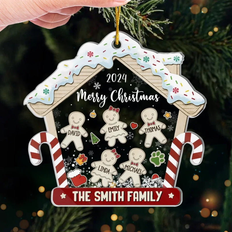 The Best Journey Takes You Home - Family Personalized Custom Ornament - Acrylic Custom Shaped - Christmas Gift For Family Members
