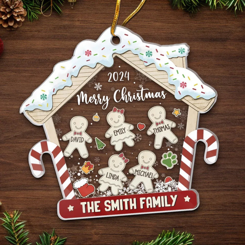 The Best Journey Takes You Home - Family Personalized Custom Ornament - Acrylic Custom Shaped - Christmas Gift For Family Members