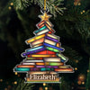 Books Are My Escape From Reality - Personalized Custom Ornament - Acrylic Custom Shaped - Christmas Gift For Book Lovers, Book Club