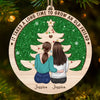 Friendship Is A Bond That Grows Stronger Over Time - Bestie Personalized Custom Ornament - Wood Custom Shaped - Christmas Gift For Best Friends, BFF, Sisters