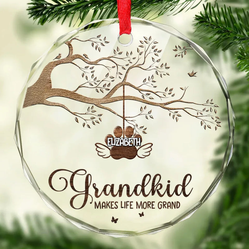Every House Needs A Grandmother In It - Family Personalized Custom Circle Glass Ornament - Christmas Gift For Grandma
