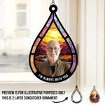 Custom Photo Memorial Tribute - Personalized Suncatcher Ornament