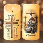 I Am The Son Of The King And A Warrior Of God, Walking In His Light - Family Personalized Custom LED Candle - Christmas Gift For Christians, Family, Best Friends