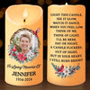 Custom Photo I'll Always Be Here In My Heart, Forever And Always - Memorial Personalized Custom LED Candle - Sympathy Gift, Christmas Gift For Family Members